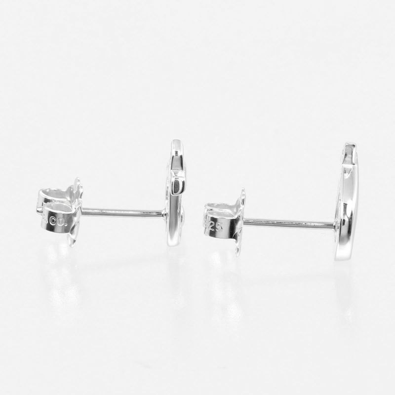 Tiffany & Co Loving Heart 925 Silver Ladies 1.56g Earrings