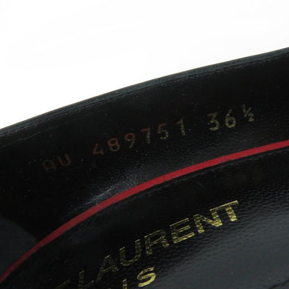 Saint Laurent Paris 489751 Aniya Pointed Toe Leather Pumps Black 36.5 With Box