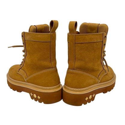 3151 Louis Vuitton Boots LV Ranger Ankle Boots Beige Monogram Men's Shoes Size