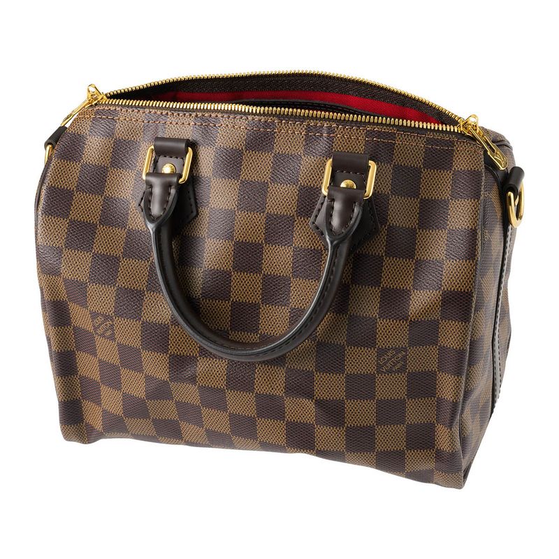 Louis Vuitton Speedy Shoulder Bag Bandoliere 25 Brown