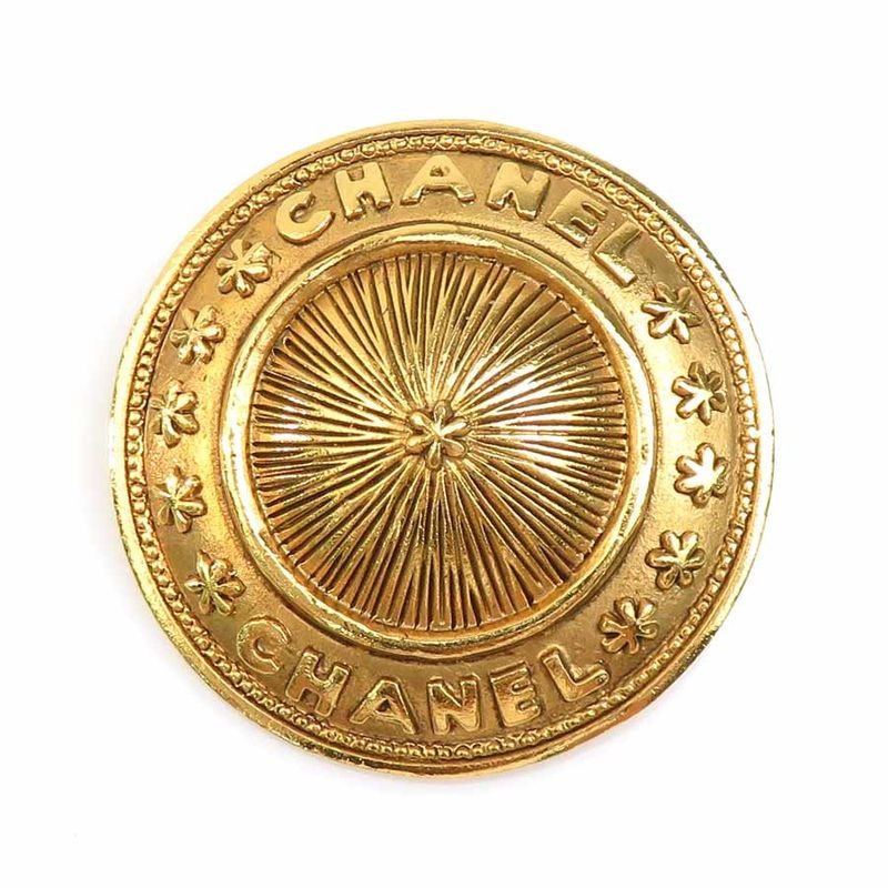Chanel Gold-Tone Classic Brooch