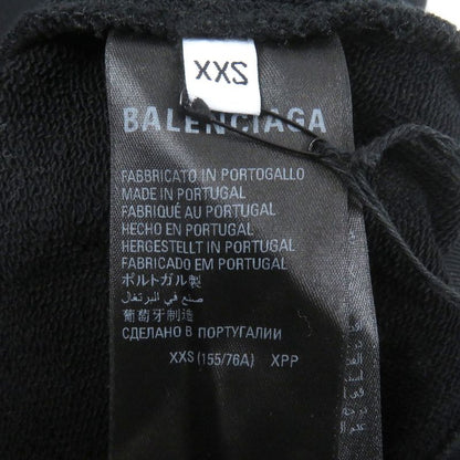 Balenciaga 22AW 697869 Back Logo Embroidery Oversized Sweatshirt Black XXS