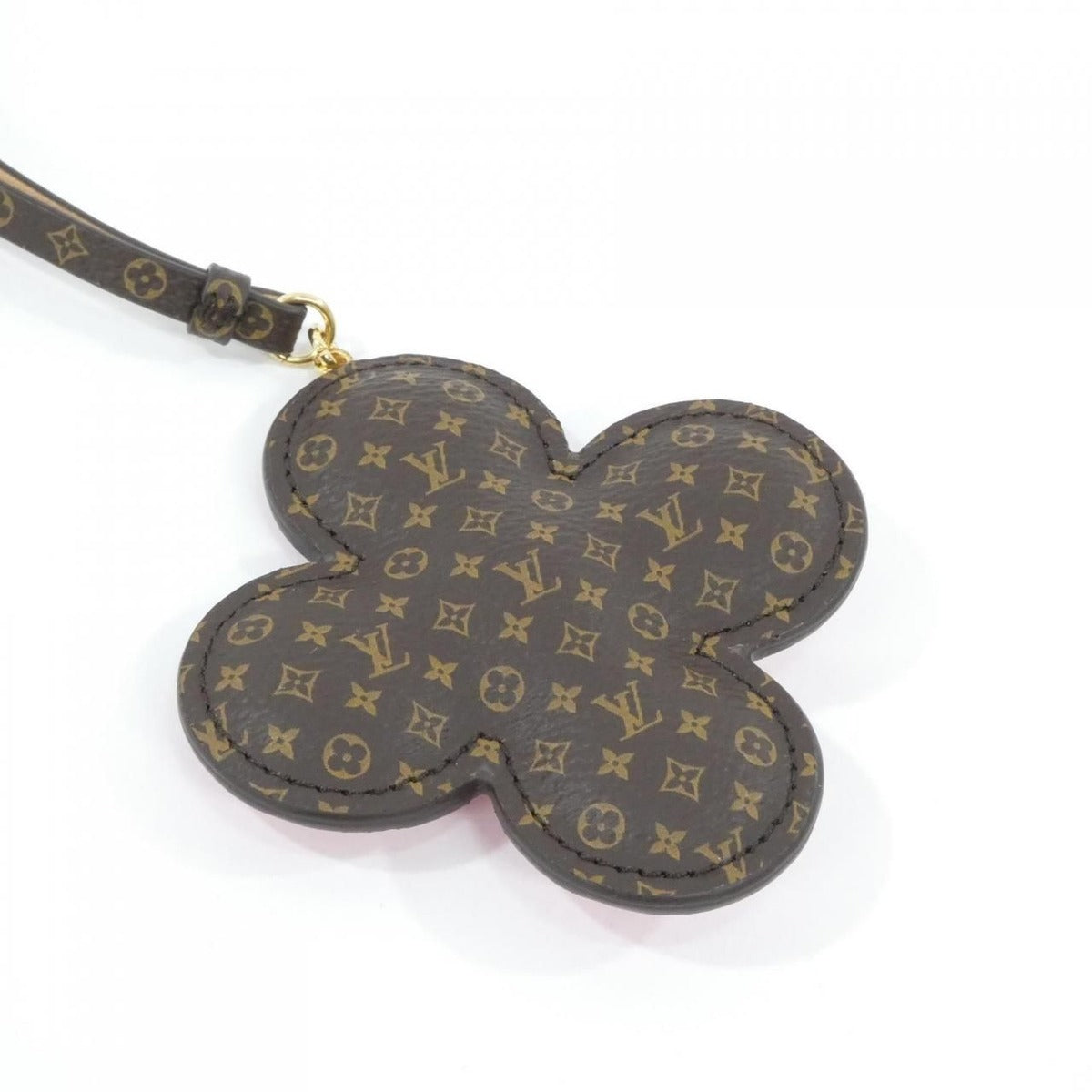 Louis Vuitton Monogram Bag Charm Vivienne Strap Brown Marron — view 3