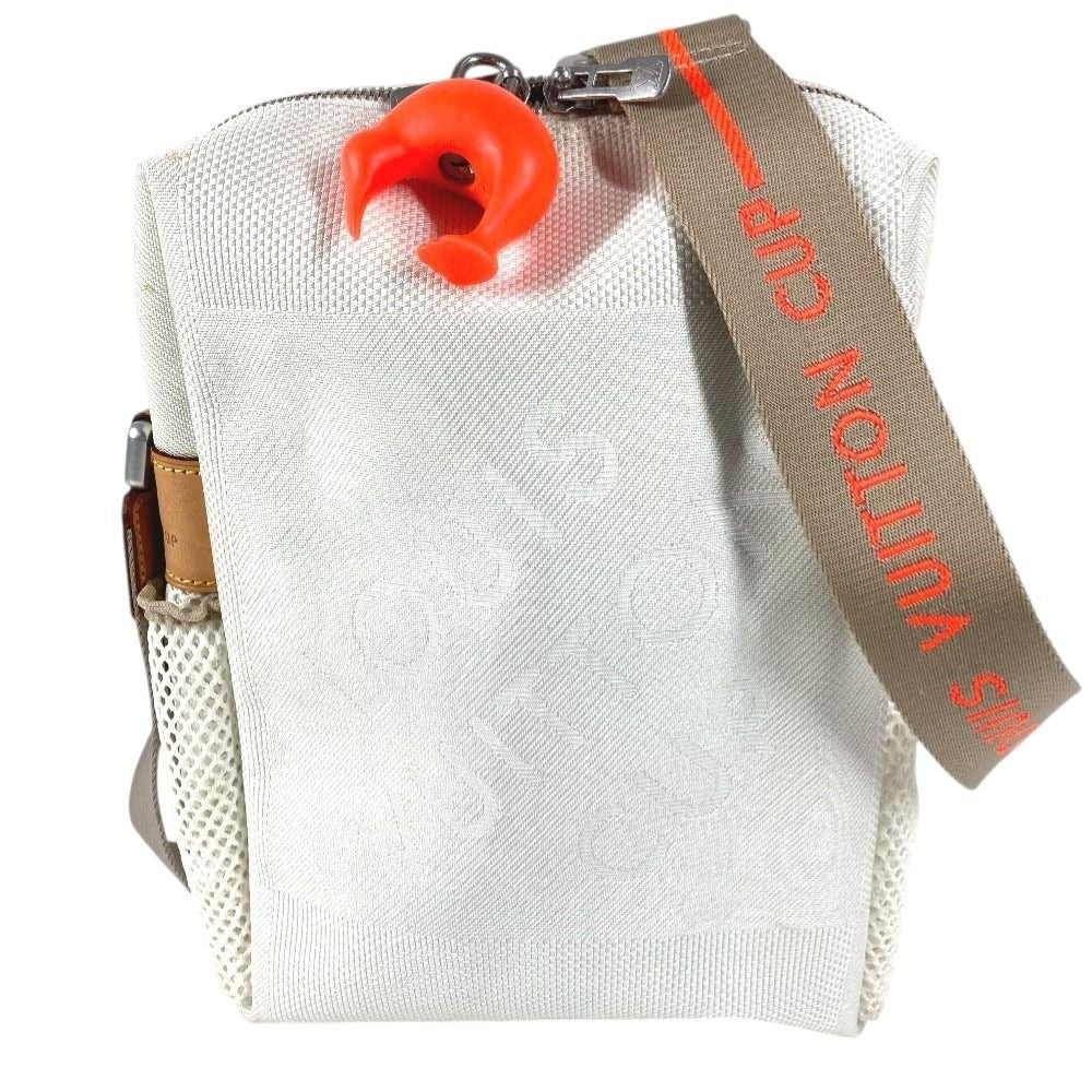 Louis Vuitton Shoulder Bag Weatherly Damier Geant Canvas White