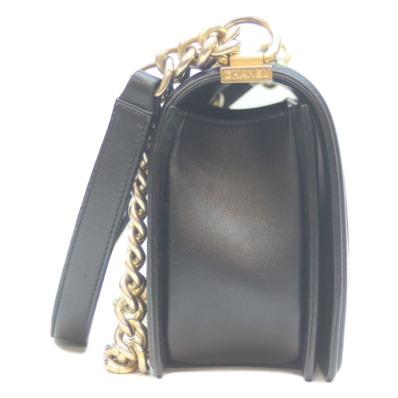 Chanel No 23 Black Lambskin Ghardware Boy Chanel Shoulder Bag Handbag Chain