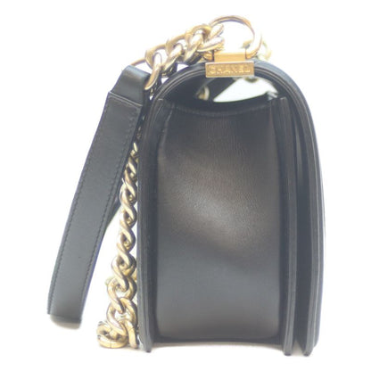 Chanel No 23 Black Lambskin Ghardware Boy Chanel Shoulder Bag Handbag Chain