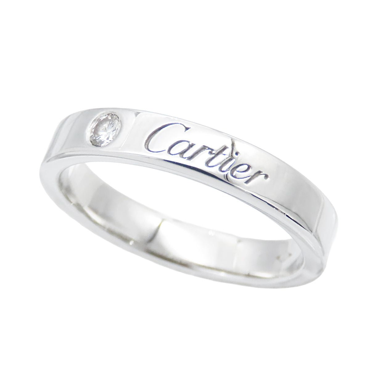 Cartier C de Cartier Wedding Ring Platinum Diamond