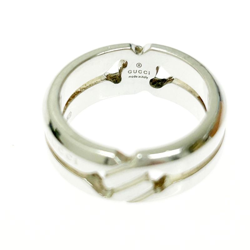 Gucci Silver Knot Infinity Ring 6.3g 925 Engraved 364367 Ring
