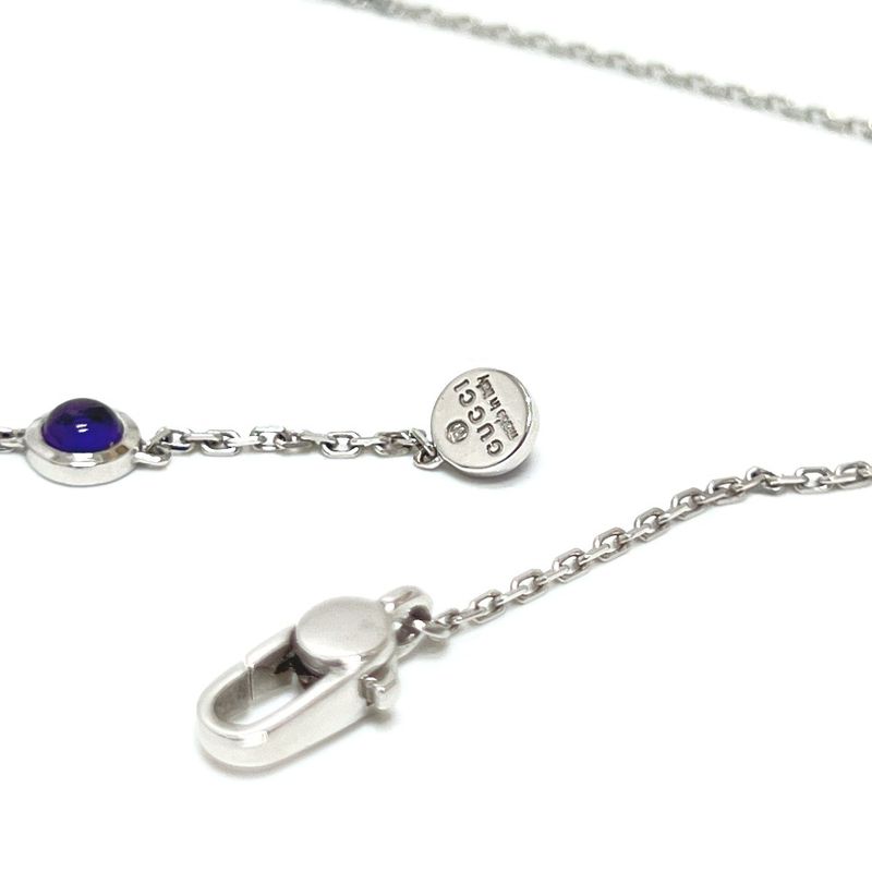 Gucci Necklace 18K White Gold Amethyst 18K White Gold Silver