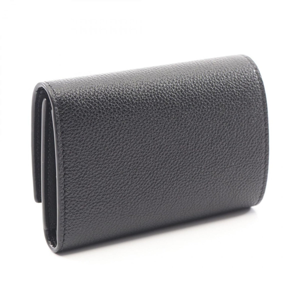 Loewe Trifold Wallet Pebble Small Vertical Black Leather — view 2