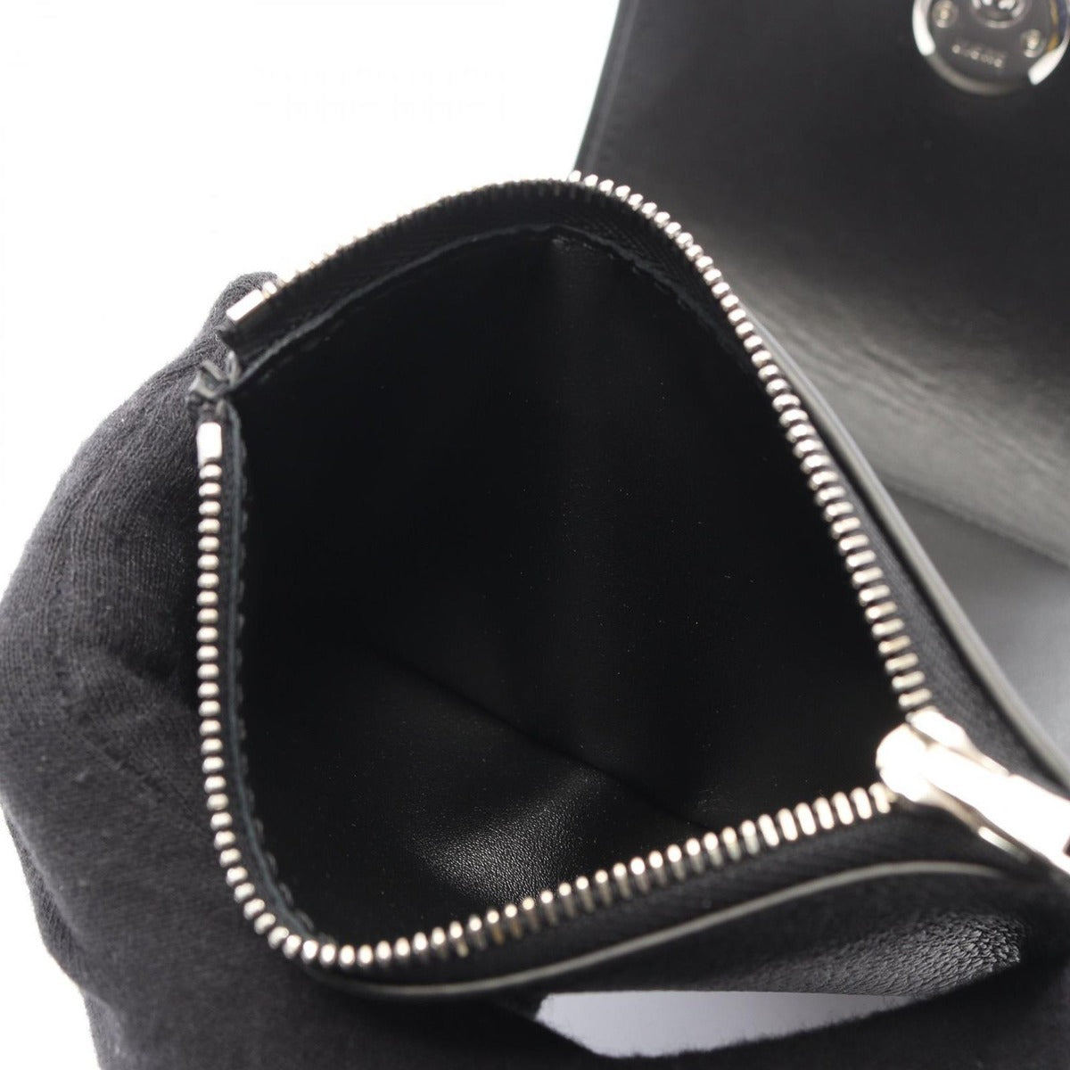 Loewe Trifold Wallet Pebble Small Vertical Black Leather — view 4