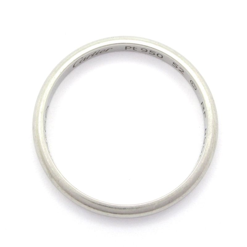 Cartier Ring 52 - Pt950 With Engraved Initials