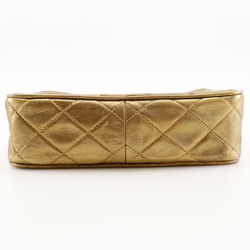 Chanel Fringe Chain Shoulder Matelasse A03727 Lambskin Gold Ladies Shoulder Bag