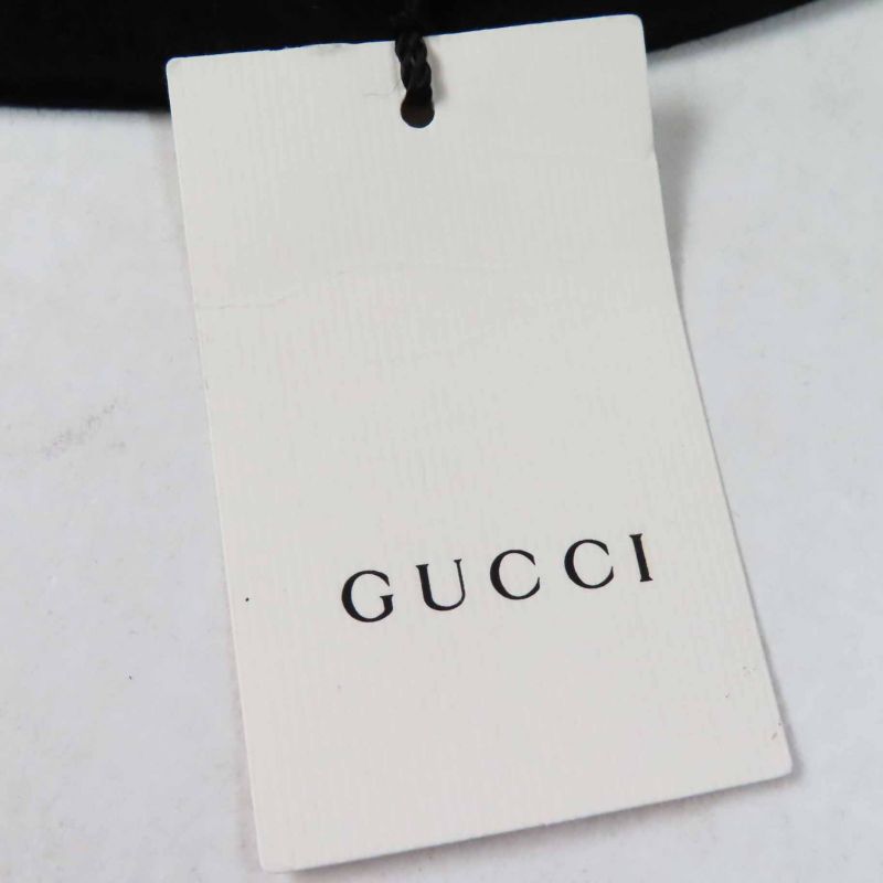 Gucci 444015 Taiga Rabbit Felt Hat Black S Women's