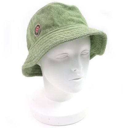 Hermes Harper 100% Cotton Funny Ice Creem Patch Pile Hat Greenish 59 Made In