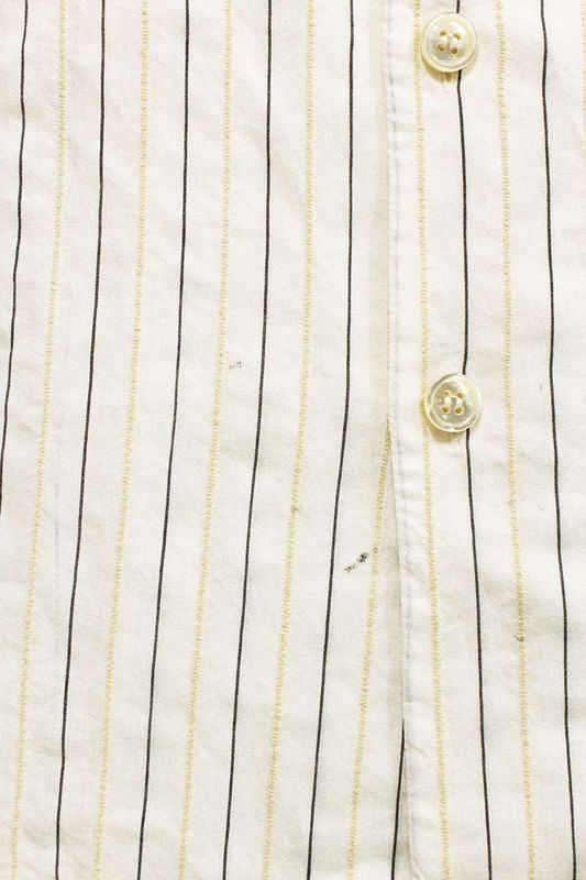 Saint Laurent Paris 637283 Y1c28 Striped Open Collar Short Sleeve Shirt Men 38