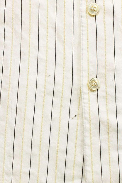 Saint Laurent Paris 637283 Y1c28 Striped Open Collar Short Sleeve Shirt Men 38