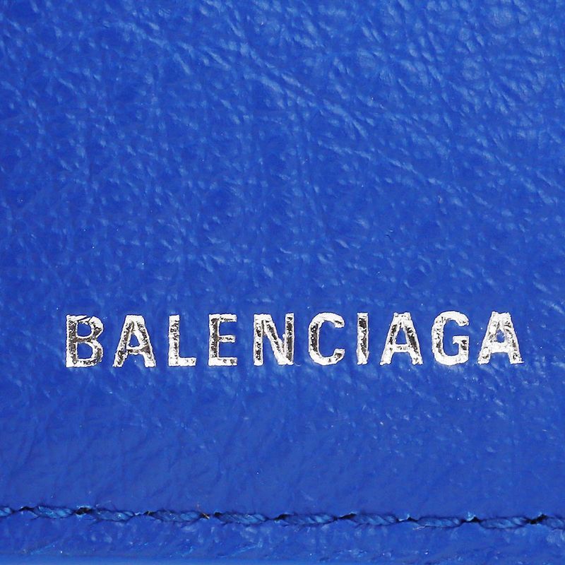 Balenciaga Trifold Wallet Paper Blue
