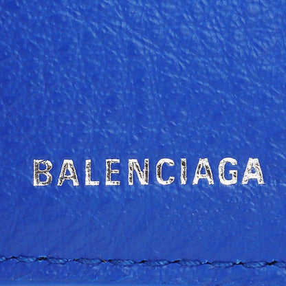 Balenciaga Trifold Wallet Paper Blue