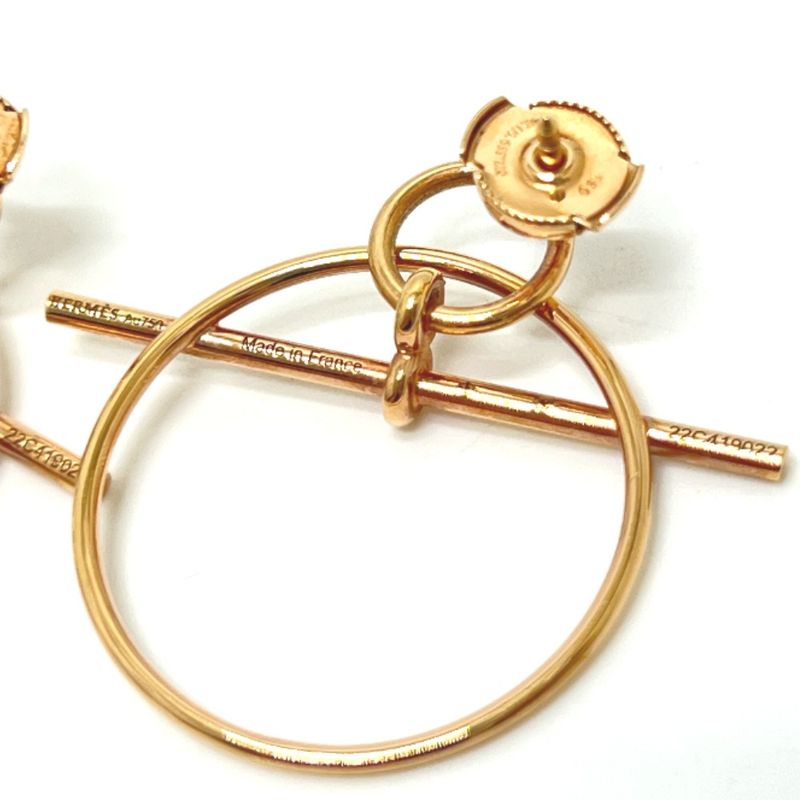 Hermes Earrings 18K Earrings Echape PM 18K Pink Gold Gold