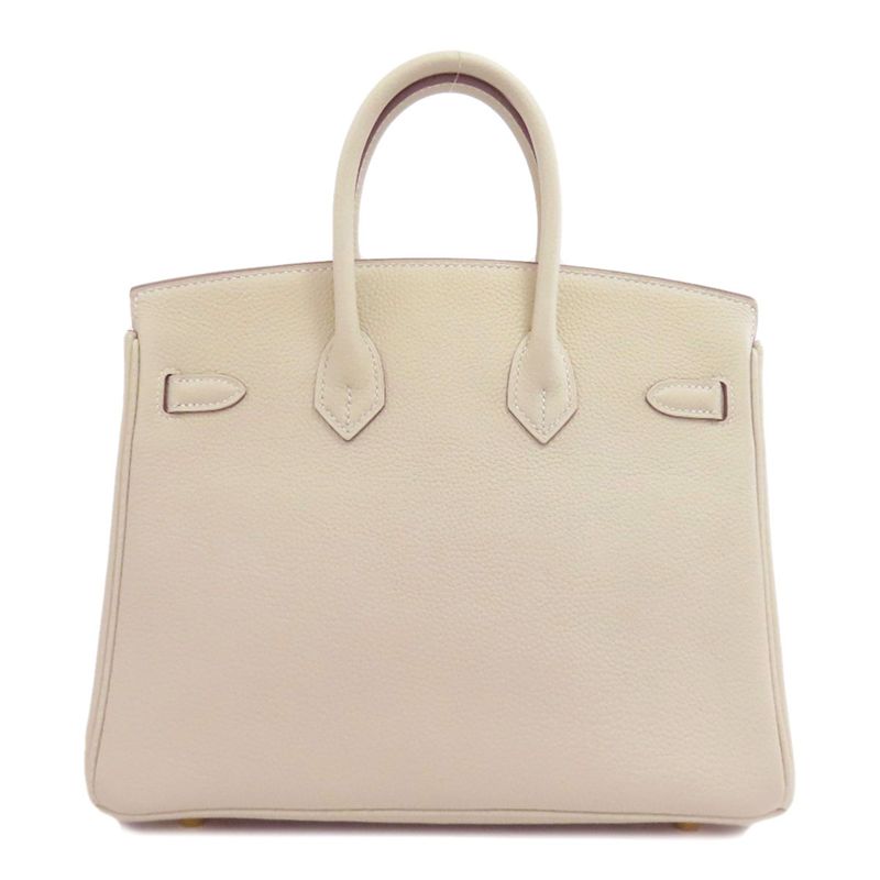 Hermes Birkin 25 Cles Gold Hardware Handbag Togo Women