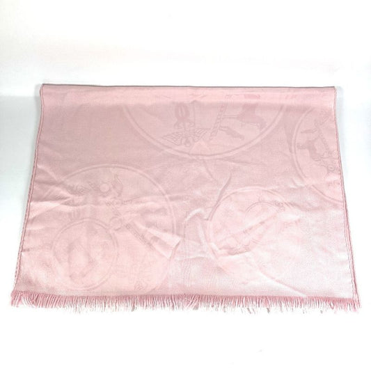 Hermes Stole New Livris Cashmere Rose Pearl Pink