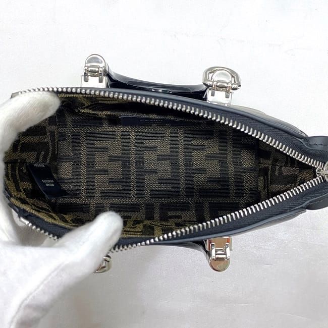 Fendi Mini Boston Bag Bytheway Mini F21249 Black