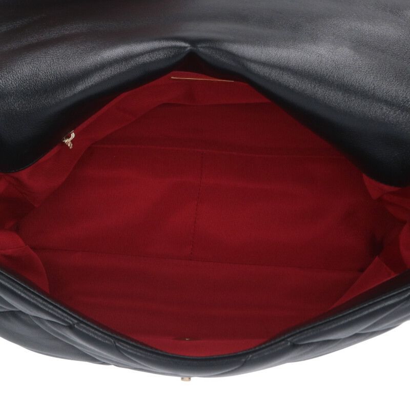 Chanel As1162 Chanel19 Maxi Flap Shiny Lamb Skin 2WAY Shoulder Bag Men's