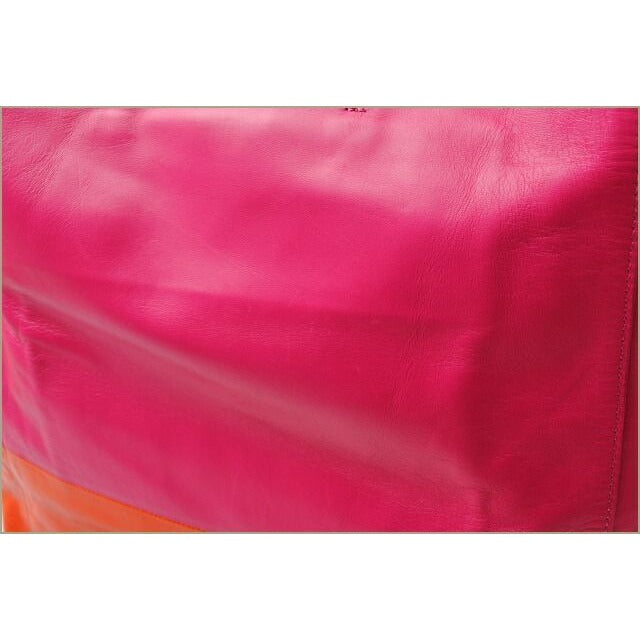 Celine Tote Cabas Bi-cabas Calf Bicolor Hibiscus Orange — view 4