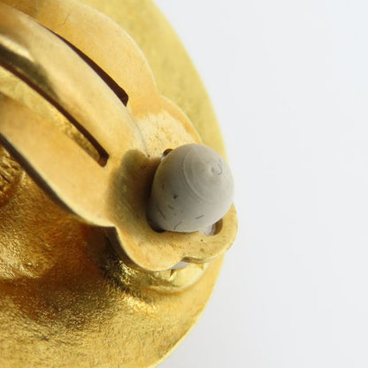 Chanel Earring Coco Mark Metal Gold Plated Accessories 94A Ladies Women Chanel