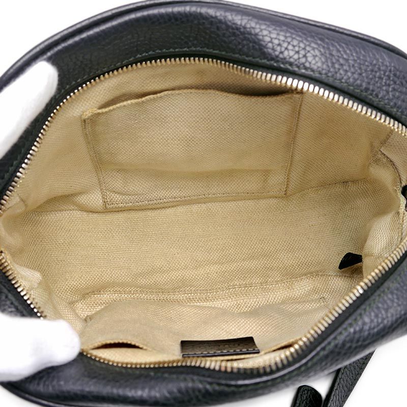 Gucci Soho Small Disco Bag 308364 Leather Black Fringe