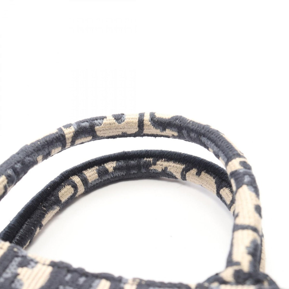 Dior Tote Book Mini Navy Canvas Oak Beige — view 6
