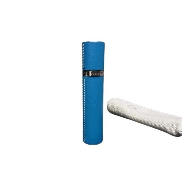 Hermes Perfume Case Refillable Atomizer Blue Leather Portable