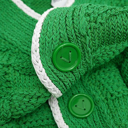 Bottega Veneta Interciato Cardigan 701816 M Green