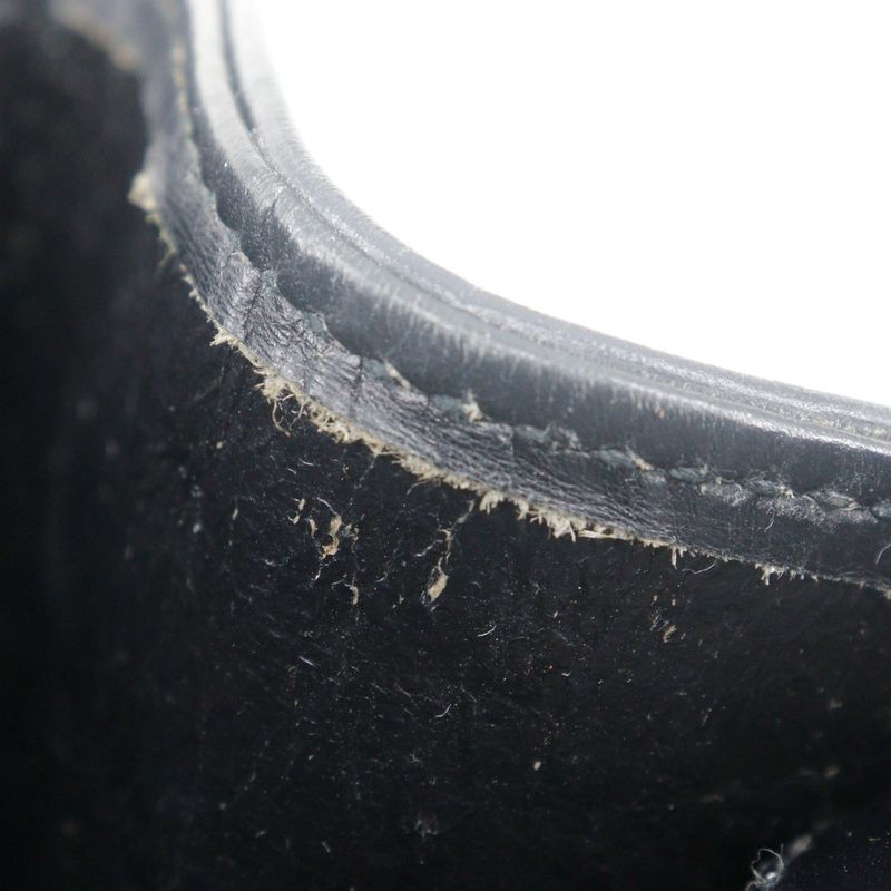 Gucci Old Gucci Sherry Line 2WAY Clutch Calf Black Ladies Shoulder Bag