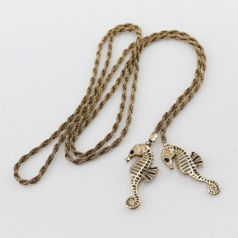 [dior] Christian Dior Lariat Gold Plated Ladies 32.2g Necklace