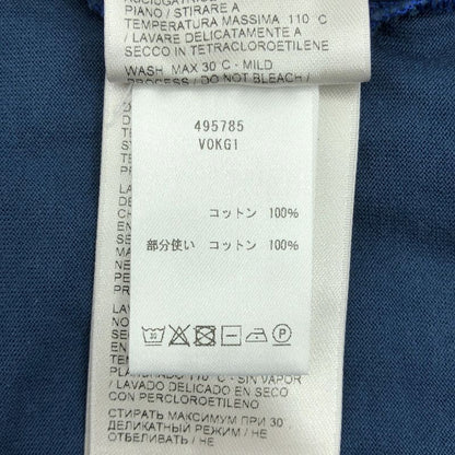 Bottega Veneta Cotton Bicolor Crew Neck T-shirt - 46 - Blue - Mens