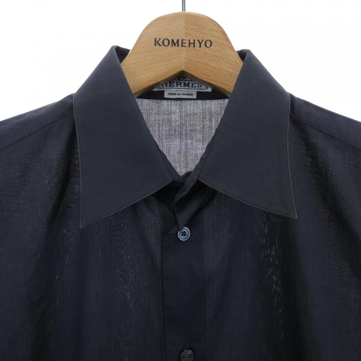 Hermes Cavalcadour Shirt Gray 38 — view 5