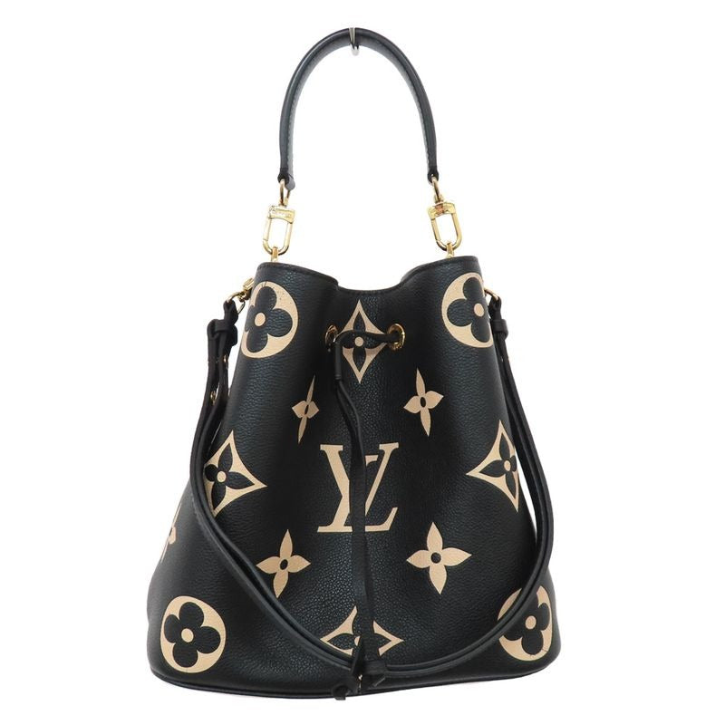 Louis Vuitton Neo Noe MM Bicolor Monogram Empreinte Black Handbag