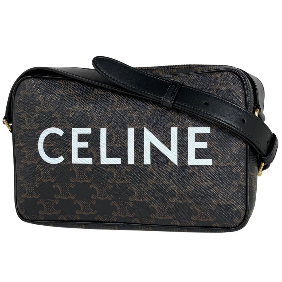 Celine Triomphe Messenger Bag Black