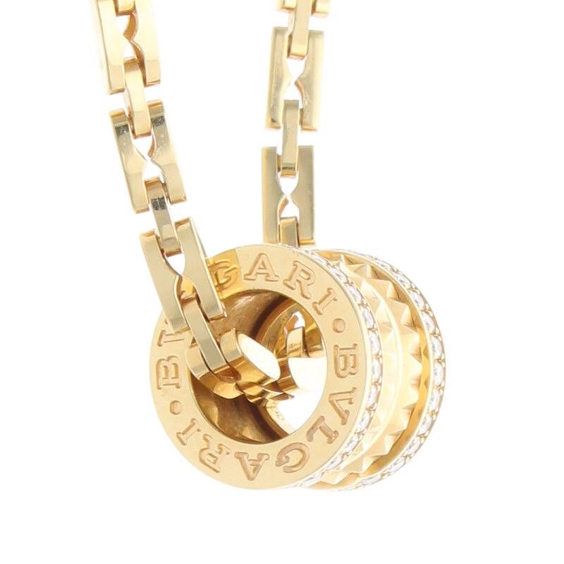 Bulgari Zero One 18K Yellow Gold Gold Necklace Men's