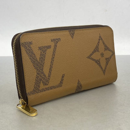 Louis Vuitton Long Wallet Monogram Giant Reverse Zippy Wallet M69353 Brown