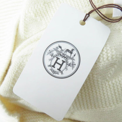 Hermes 23AW 3h2617d4 Wool H Motif Crewneck Long Sleeve Knit Pullover Ivory 34
