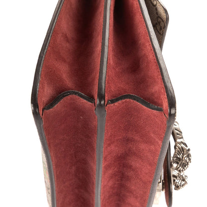 Gucci Blooms Dionysus Beige Burgundy Supreme Canvas Shoulder Bag — view 7
