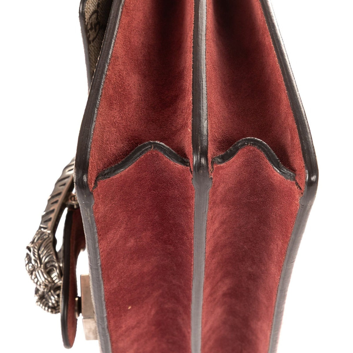 Gucci Blooms Dionysus Beige Burgundy Supreme Canvas Shoulder Bag — view 8