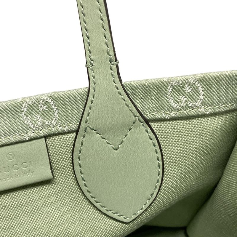 Gucci Ophidia Medium Tote Bag 772183 Light Green Leather