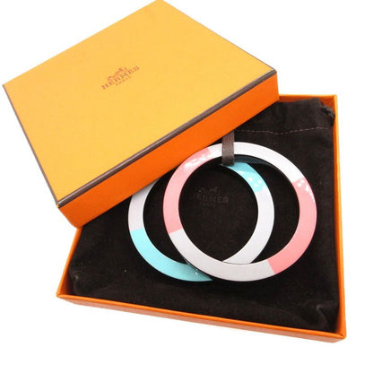 Hermes Mikado Horn & Lacquer Necklace Lacquer/lacquerwood Gray Pink Green 1400