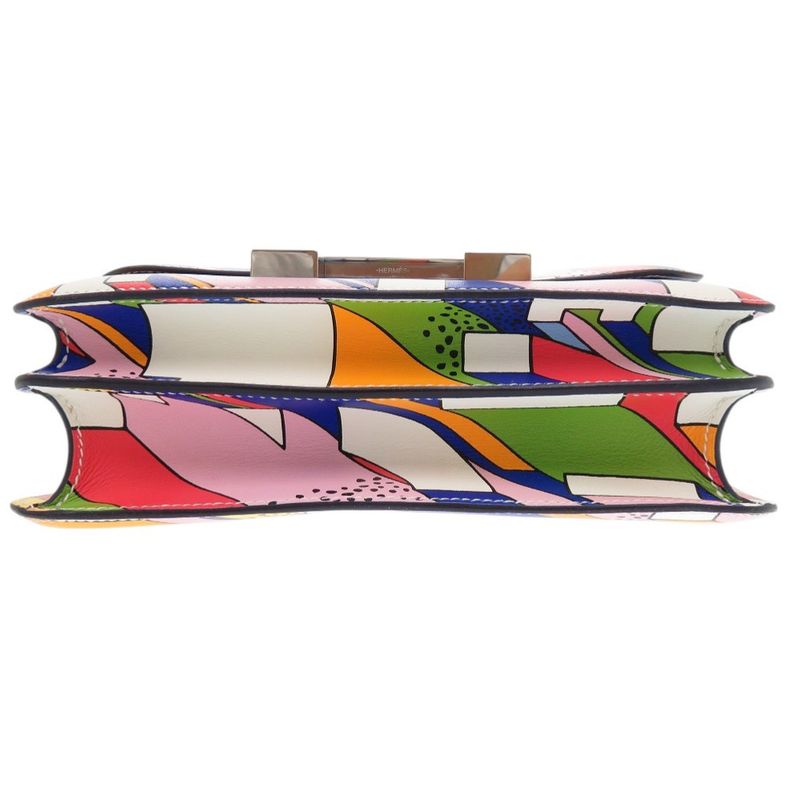 Hermes Constance 24 On A Summer Day Vorsoft Multicolor Silver Hardware Engraved