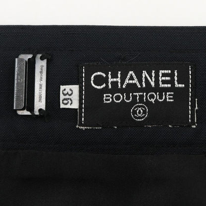 Chanel Cotton Black Women's Skirt
