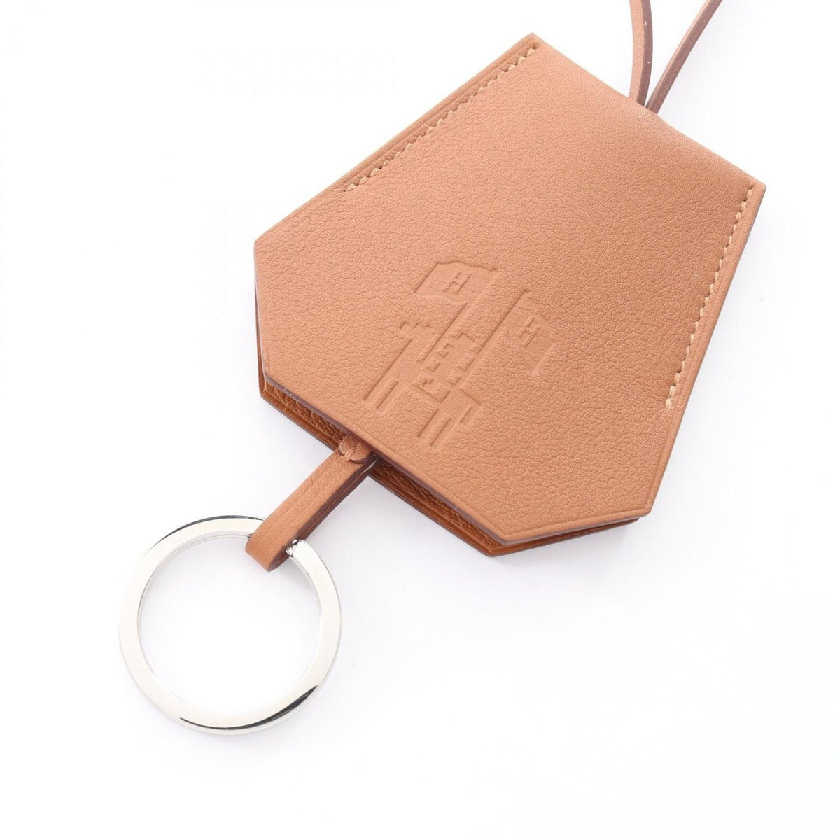 Hermes Charm Clochette Earrings Gift 2024 Gold Leather — view 3